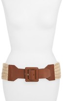 Thumbnail for your product : Lafayette 148 New York Woven Jute & Leather Belt