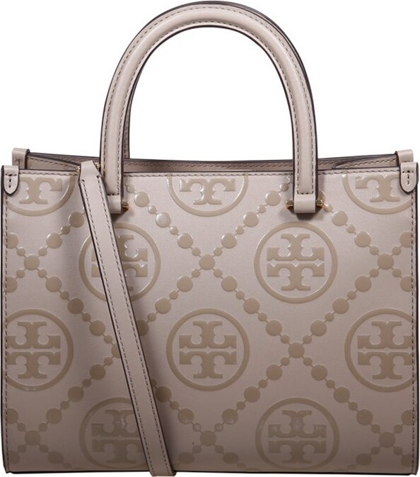 Tory Burch T Monogram Embossed Tote Bag