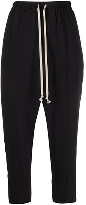 Rick Owens Phlegethon dropped crotch cropped trousers