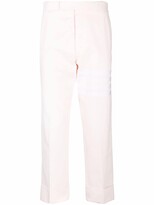 Thumbnail for your product : Thom Browne 4-Bar stripe tailored trousers