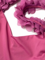 Thumbnail for your product : La Reveche Amira floral-trim swimsuit