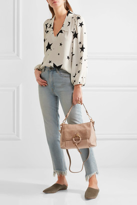 See by Chloe Joan Small Textured-leather And Suede Shoulder Bag - Blush