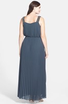 Thumbnail for your product : Alex Evenings Pleated Chiffon Gown (Plus Size)