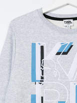 Thumbnail for your product : Karl Lagerfeld Paris TEEN logo embroidered sweatshirt