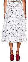 Thumbnail for your product : Lisa Marie Fernandez Women's Diana Polka Dot Linen Midi-Skirt - Wht.&blk.