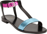 Thumbnail for your product : Saint Laurent Nu Pied T-strap Flat Sandal