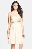 Thumbnail for your product : Xscape Evenings Beaded Bodice Chiffon Fit & Flare Dress
