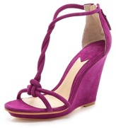 Thumbnail for your product : Brian Atwood Priscilla Twist Strap Wedge Sandals