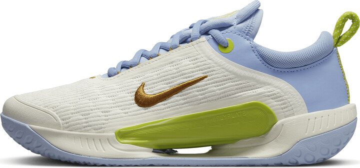 Nike Women's Court Air Zoom NXT Hard Court Tennis Shoes in White ...