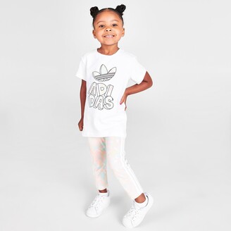 adidas Girls' Infant and Toddler Marble T-Shirt and Leggings Set - ShopStyle