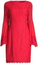 Thumbnail for your product : Shani Boho Flute-Sleeve Lace Dress