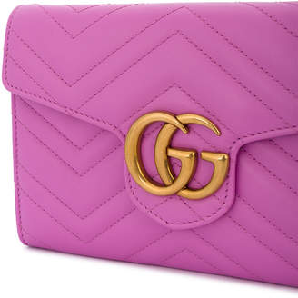Gucci Marmont Chevron Chain wallet bag