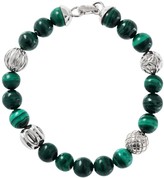 Thumbnail for your product : Silver Spheres & Malachite Beads In Cactus Motif Bracelet