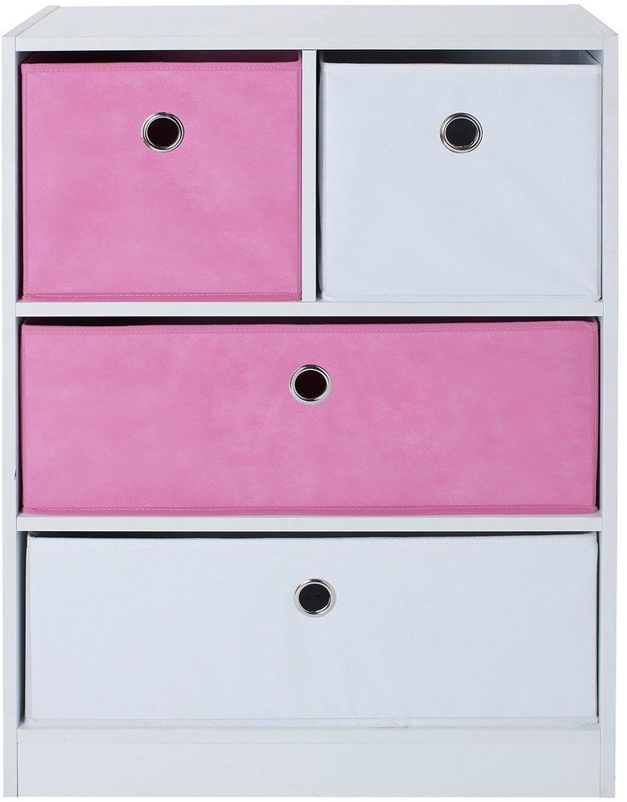 Lloyd Pascal Cube 2+2 Storage Unit Pink/White - ShopStyle