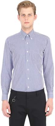 Brooks Brothers Milano Striped Cotton Pinpoint Shirt