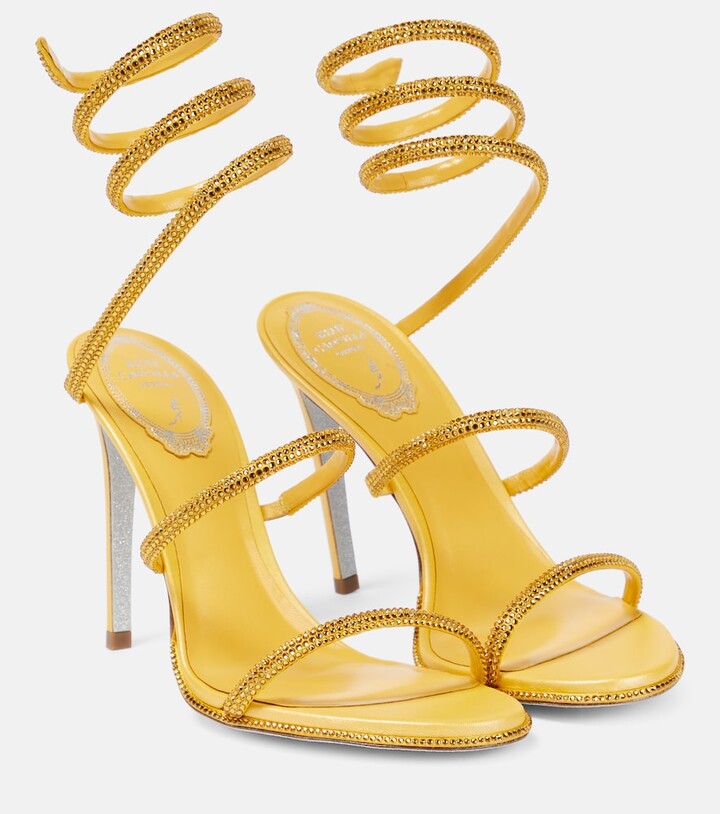 Rene Caovilla Cleo embellished leather sandals