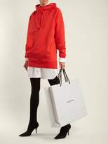 Thumbnail for your product : Balenciaga Shopping Tote East West L - Womens - White Black