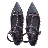 Thumbnail for your product : Valentino Rockstud Caged Pointed Toe Flat...