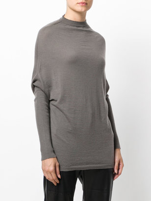 Rick Owens cape knitted sweater