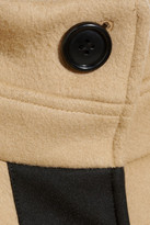 Thumbnail for your product : DKNY Neoprene, stretch-cotton and wool-blend coat