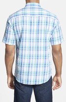 Thumbnail for your product : Cutter & Buck 'Columbia' Classic Fit Plaid Short Sleeve Sport Shirt (Big & Tall)