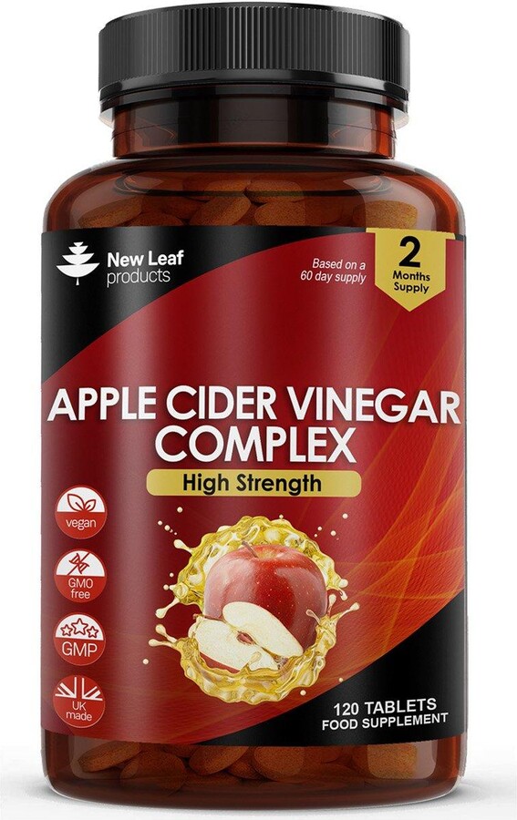 New leaf health Apple Cider Vinegar Tablets Complex + Potassium