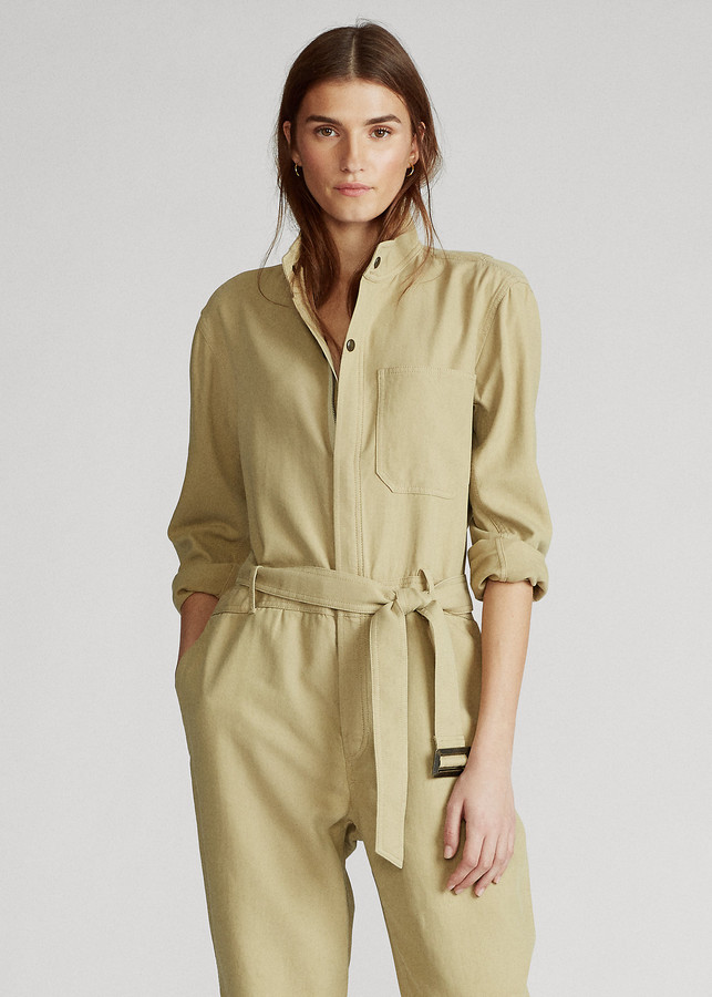 Ralph lauren twill jumpsuit Clearance