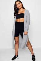 Thumbnail for your product : boohoo Side Split Maxi Cardigan