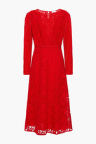 Thumbnail for your product : Claudie Pierlot Rabonie Cotton-blend Corded Lace Midi Dress