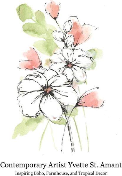 Contemporary Artist Yvette St. Amant: Inspiring Boho, Farmhouse, and Tropical Decor (Hardcover)