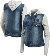 Thumbnail for your product : Antigua Women's Blue New York Knicks Swag Jean Bomber Jacket