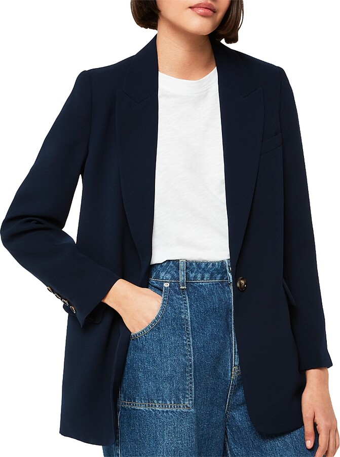 Whistles Crepe Boyfriend Blazer
