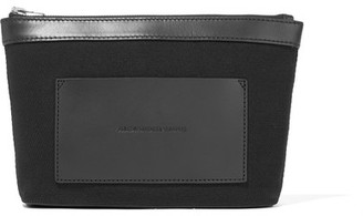 Alexander Wang Leather-trimmed Canvas Pouch - Black