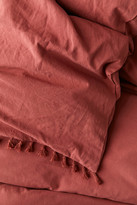 Thumbnail for your product : Urban Outfitters Washed Cotton Tassel Duvet Cover