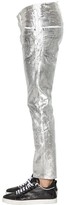 Thumbnail for your product : DSQUARED2 16cm Skater Metallic Waxed Denim Jeans