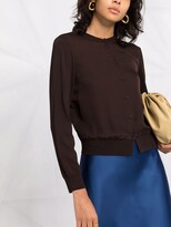 Thumbnail for your product : Theory Buttoned-Up Silk Cardigan