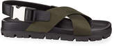 Thumbnail for your product : Prada Logo Sport Chunky Sandals