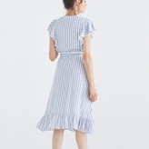 Thumbnail for your product : Striped Wrap Dress In Blue & White