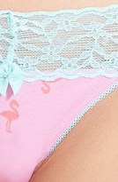 Thumbnail for your product : BP. Undercover Lace Waist Low Rise Thong (Juniors)