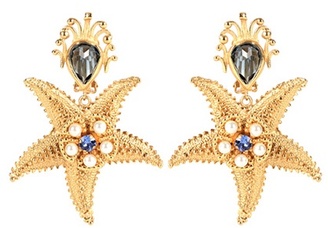 Dolce & Gabbana Clip-on crystal embellished earrings