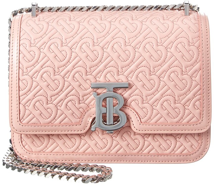 Burberry Small Monogram Quilted Leather Shoulder Bag ShopStyle