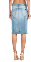Thumbnail for your product : 7 For All Mankind High Waist Fashion Seamed Pencil Skirt