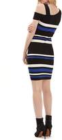 Thumbnail for your product : Jane Norman Stripe One Shoulder Jumper Dress