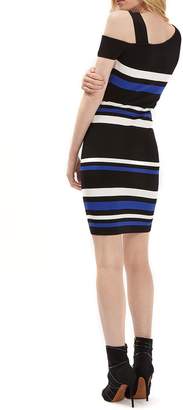 Jane Norman Stripe One Shoulder Jumper Dress