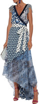 Thumbnail for your product : Diane von Furstenberg Ava Printed Silk-jersey, Crepe De Chine And Georgette Maxi Wrap Dress