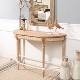 Thumbnail for your product : One Allium Way Natural Wood Half Moon Console Table