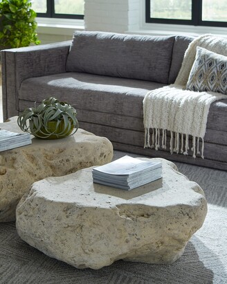 The Phillips Collection Boulder Roman Stone Coffee Table, Small - ShopStyle