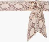 Thumbnail for your product : Zimmermann Snake-print Silk-twill Scarf