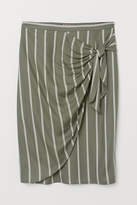 Thumbnail for your product : H&M H&M+ Draped wrapover skirt
