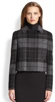 Thumbnail for your product : Akris Punto Plaid Wool Flannel Jacket